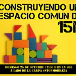 25 de octubre 12 hrs en Sol #Construyendo espacio común 15M